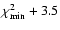 $\chi ^2_{\rm min}+3.5$