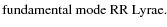$\textstyle \parbox{70mm}{fundamental mode RR~Lyrae.}$