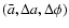 $(\bar{a}, \Delta a, \Delta \phi)$