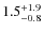 $\rm 1.5_{-0.8}^{+1.9}$