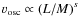 $v_{\rm osc} \propto \left(L/M\right)^s$