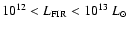 $10^{12} < L_{\rm FIR} < 10^{13}~L_\odot$