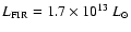 $L_{\rm FIR}=1.7 \times 10^{13}~L_{\odot}$