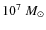 $10^{7}~M_\odot$