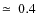 $\simeq~0.4$