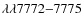 $\lambda \lambda
7772{-}7775$
