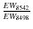 $\frac{EW_{8542}}{EW_{8498}}$