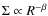 $\Sigma \propto R^{-\beta}$
