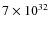 $7\times10^{32}$
