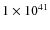 $1\times10^{41}$