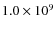$1.0\times 10^9$