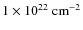 $1 \times 10^{22} \ {\rm cm^{-2}}$