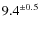 $9.4^{\pm 0.5}$