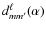 $d_{m m'}^{\ell}(\alpha)$