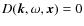 $D({\vec k}, \omega, {\vec x}) =0$