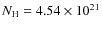 $N_{\rm H} = 4.54 \times10^{21}$