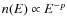 $n(E) \propto E^{-p}$