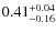 $0.41^{\rm +0.04}_{-0.16}$