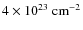 $4\times10^{23}~{\rm cm}^{-2}$