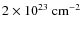 $2\times10^{23}~{\rm cm}^{-2}$