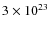 $3\times 10^{23}$