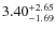 $3.40^{\rm +2.65}_{-1.69}$