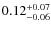 $0.12^{\rm +0.07}_{-0.06}$