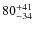 $80^{\rm +41}_{-34}$
