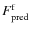 $F^{\rm f}_{\rm pred}$