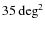$35 \deg^2$