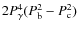 $2
P_{\gamma}^4 (P_{\rm b}^2 - P_{\rm c}^2)$