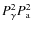 $P_{\gamma}^2 P_{\rm a}^2$