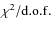 $\chi^2/\rm d.o.f.$