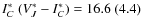 $I_C^*\ (V_J^*-I_C^*)=16.6\ (4.4)$