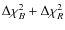 $\Delta \chi^2_B+\Delta \chi^2_R$