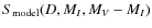 $S_{\rm model}(D,M_I,M_V-M_I)$