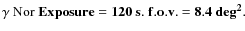 $\bf\gamma \ {\rm Nor} \ Exposure=120~s.\ f.o.v.=8.4\ deg^2.$