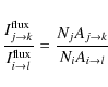 \begin{displaymath}\frac{I_{j \rightarrow k}^{\rm flux}}{I_{i \rightarrow l}^{\r...
...} =
\frac{N_j A_{j \rightarrow k}}{N_i A_{i \rightarrow l}}
\end{displaymath}