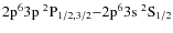 ${\rm 2p^63p~^2P_{1/2,3/2}} {-} {\rm 2p^63s~^2S_{1/2}}$