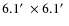 $6.1\hbox{$^\prime$ }\times 6.1\hbox{$^\prime$ }$