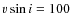 $v \sin i= 100$