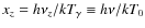 $x_z=h\nu_z/kT_{\gamma}\equiv h\nu/k T_0$