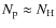 $N_{\rm p}\approx N_{\rm H}$