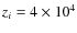 $z_i=4 \times 10^{4}$