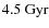 $4.5~\rm {Gyr}$