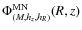 $\Phi^{\rm {MN}}_{(M,h_z,h_R)}(R,z)$