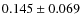 $0.145\pm0.069$