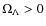 $\Omega _{\Lambda }>0$