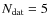 $N_{\rm
dat} = 5$