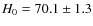 $H_0=70.1 \pm 1.3$